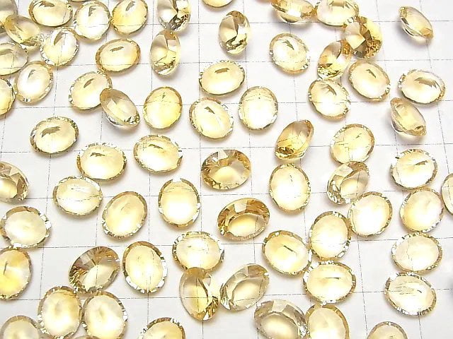 [Video]High Quality Citrine AAA Loose stone Oval Concave Cut 10x8mm 2pcs