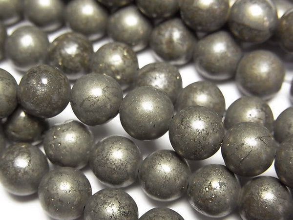 Pyrite, Round Gemstone Beads