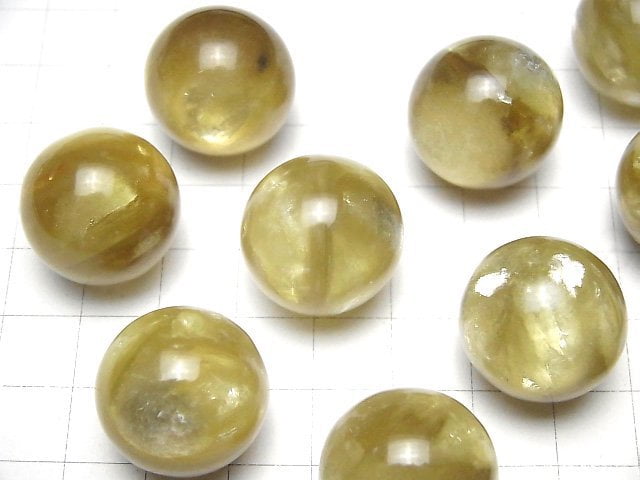 [Video]Golden Mica AAA Sphere, Round 20mm 1pc