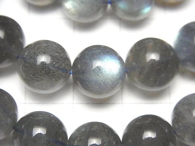 [Video]Labradorite AA++ Round 10-11mm Bracelet