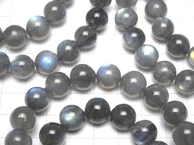 [Video]Labradorite AA++ Round 10-11mm Bracelet