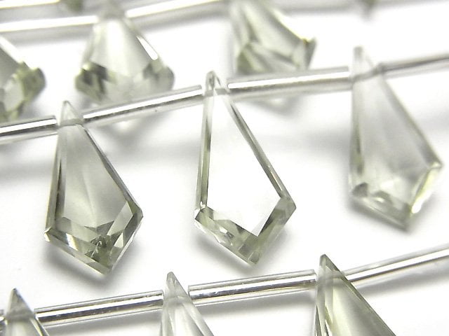 Diamond, Green Amethyst Gemstone Beads