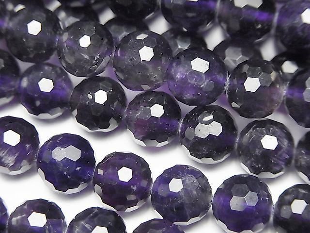 [Video] High Quality! Amethyst AA++ 128Faceted Round 8mm half or 1strand beads (aprx.15inch/36cm)