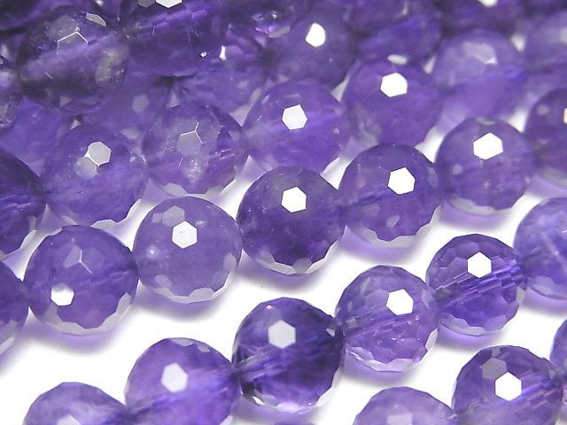 Amethyst, Faceted Round Gemstone Beads