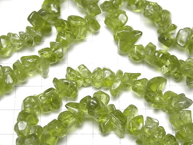 [Video] Peridot AA+ Chips (Small Nugget ) Bracelet