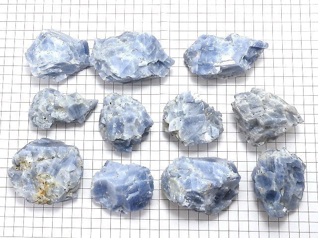 [Video][One of a kind] Natural Blue Calcite Rough Rock 11pcs Set NO.2