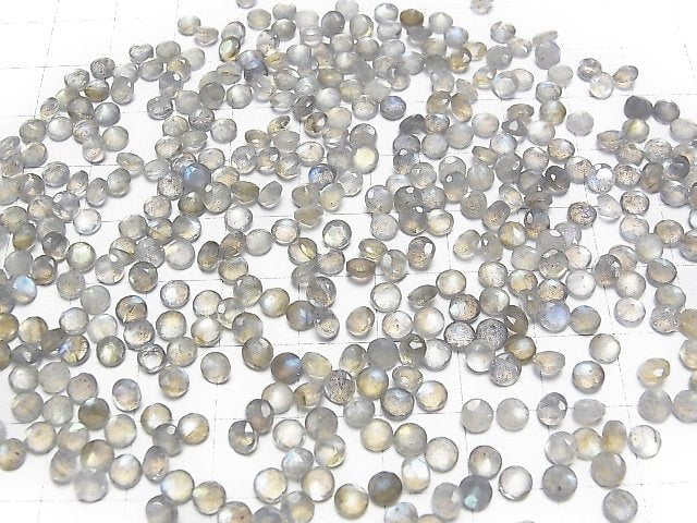 [Video]High Quality Labradorite AAA- Loose stone Round Faceted 4x4mm 10pcs