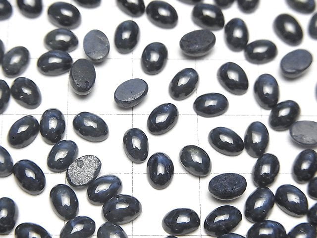 [Video]Africa Star Sapphire AAA- Oval Cabochon 6x4mm 3pcs