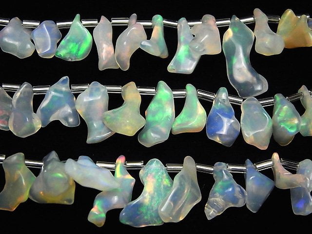 [Video]Ethiopia Opal AAA- Rough Nugget 1strand (18pcs )