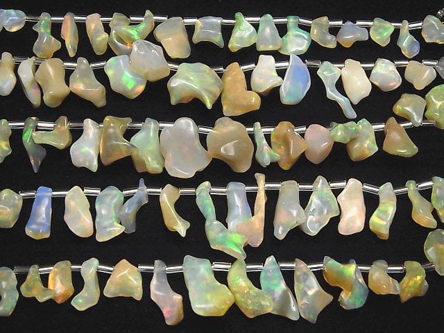 [Video]Ethiopia Opal AAA- Rough Nugget 1strand (18pcs )