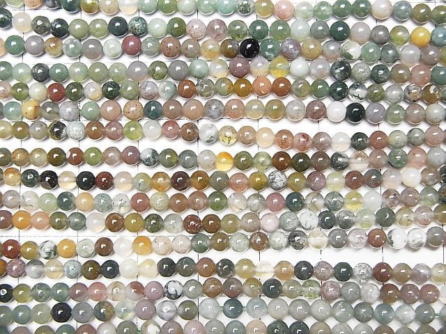 Indian Agate Round 3mm 1strand beads (aprx.15inch/37cm)