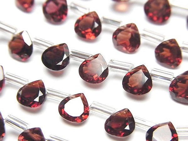 Chestnut Shape, Garnet Gemstone Beads