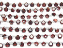 [Video]High Quality Mozambique Garnet AAA Chestnut Faceted 6x6mm 1strand (18pcs )