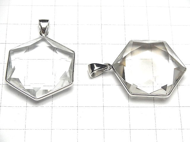 [Video] Crystal AAA - Hexagram Pendant Silver925 1pc