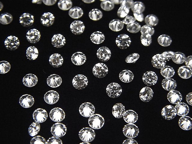 [Video] Synthetic Diamond Round Faceted 3x3mm [Clear] 1pc