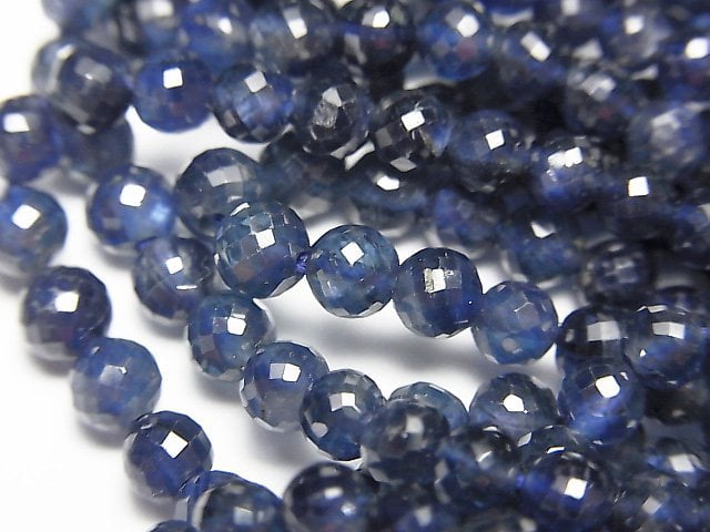 Faceted Round, Sapphire Gemstone Beads