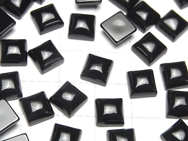 [Video]Onyx AAA Square Cabochon 8x8mm 5pcs