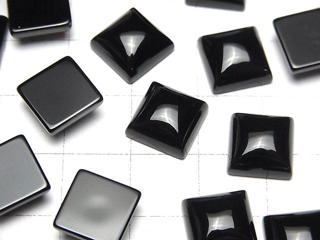 [Video]Onyx AAA Square Cabochon 10x10mm 5pcs