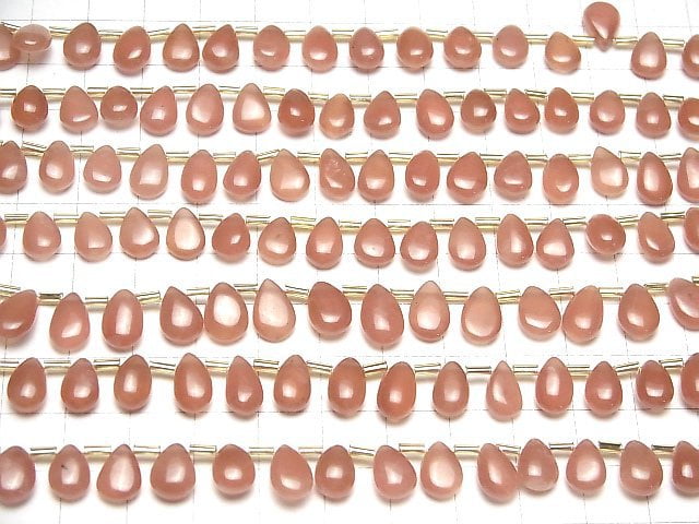 [Video] Peru Rhodochrosite AAA- Pear shape (Smooth) half or 1strand beads (aprx.7inch/18cm)