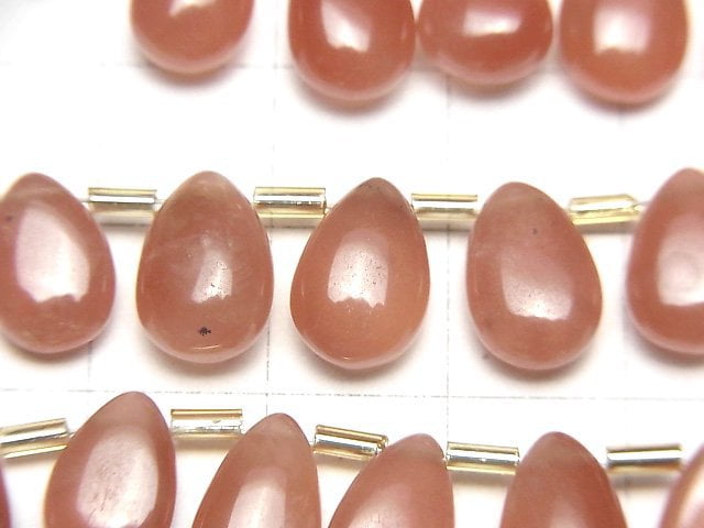 [Video] Peru Rhodochrosite AAA- Pear shape (Smooth) half or 1strand beads (aprx.7inch/18cm)