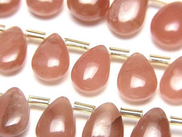 Pear Shape, Rhodochrosite Gemstone Beads