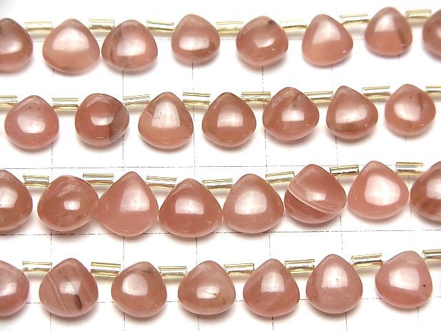 [Video] Peru Rhodochrosite AA++ Chestnut (Smooth) half or 1strand beads (aprx.7inch/18cm)