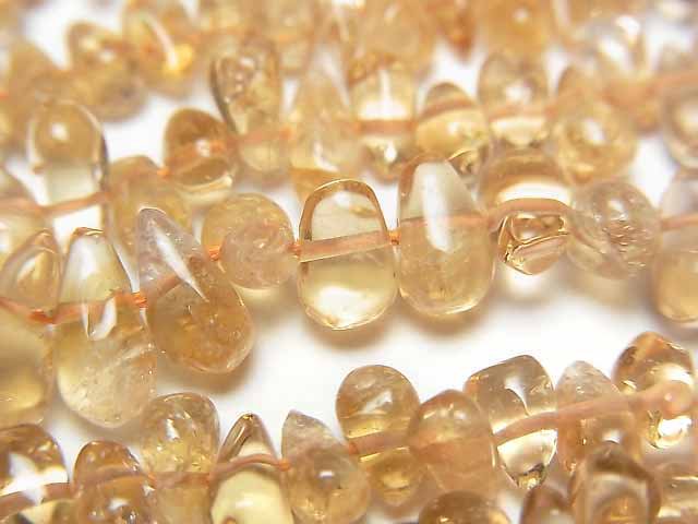 Citrine, Drop, Nugget Gemstone Beads