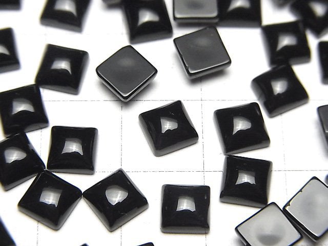 Onyx AAA Quadrat Cabochon 6x6mm 5Stück