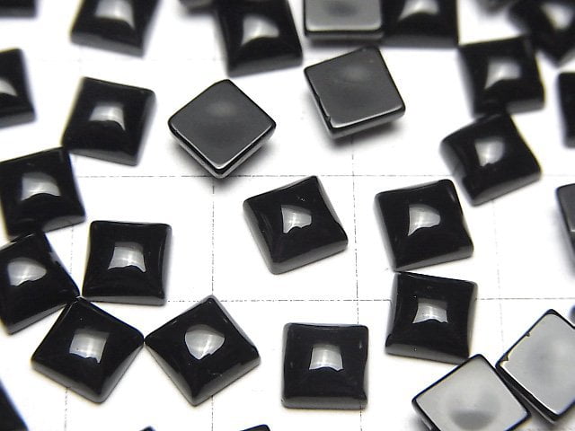 [Video]Onyx AAA Square Cabochon 6x6mm 5pcs