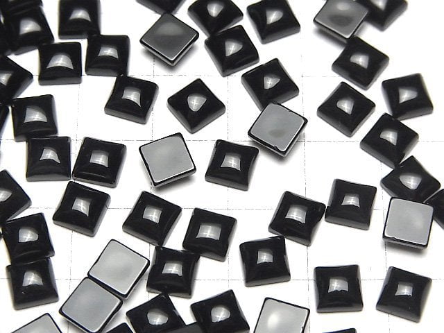 [Video]Onyx AAA Square Cabochon 6x6mm 5pcs