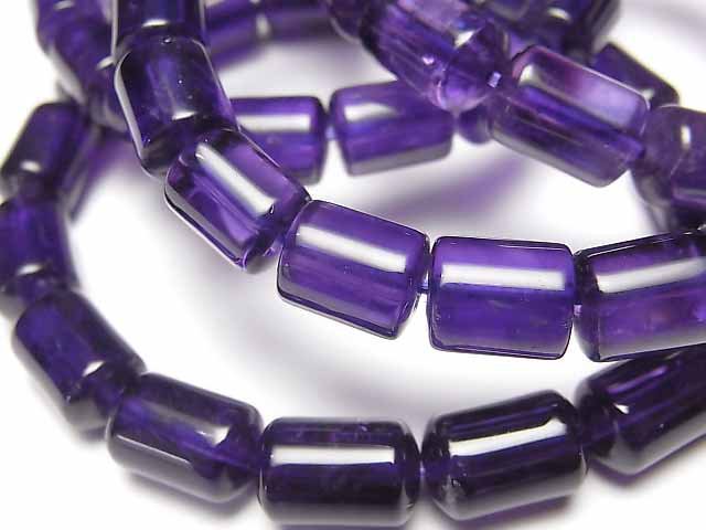 Accessories, Amethyst, Bracelet, Tube Gemstone Beads