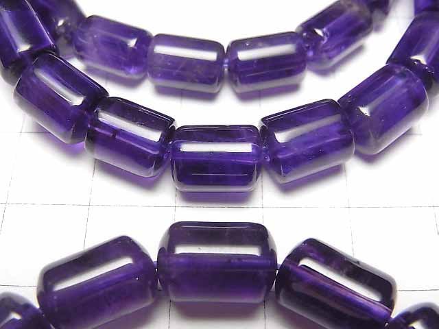 [Video]Amethyst AA++ Tube 10x8x8mm Bracelet