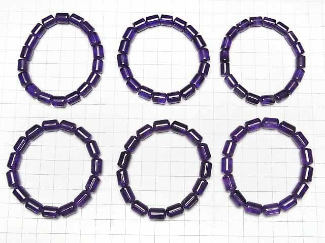 [Video]Amethyst AA++ Tube 10x8x8mm Bracelet