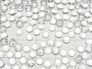 [Video]High Quality White Topaz AAA Round Faceted Cabochon 4x4mm 10pcs