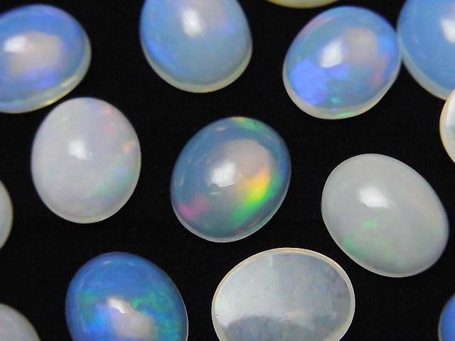 [Video] High Quality Ethiopian Opal AAA-Oval Cabochon 12x10mm 2pcs