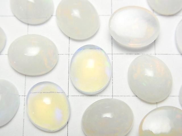 [Video] High Quality Ethiopian Opal AAA-Oval Cabochon 12x10mm 2pcs
