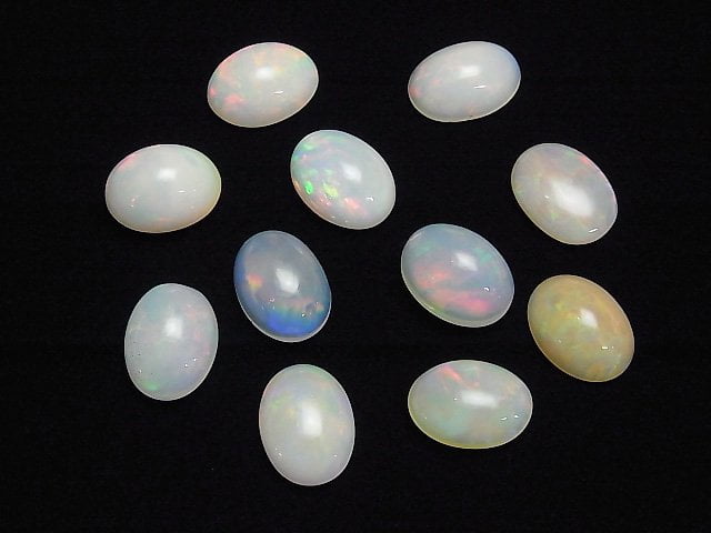 [Video]High Quality Ethiopian Opal AAA- Oval Cabochon 16x12mm 1pc