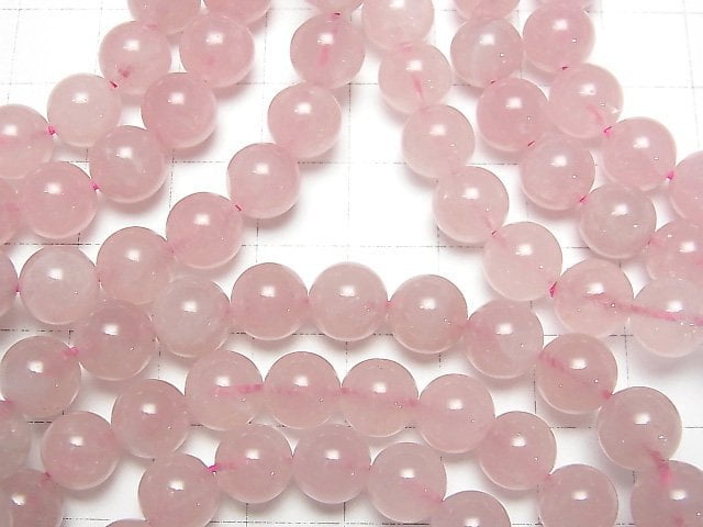 [Video] Madagascar Deep Rose Quartz AA+ Round 8mm Bracelet