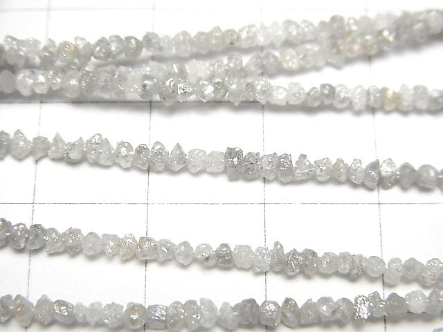 [Video] White Diamond Chips half or 1strand beads (aprx.16inch/40cm)