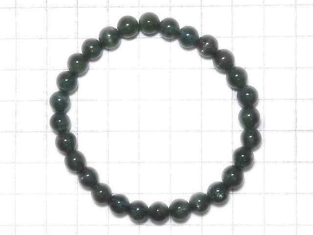 [Video][One of a kind] Apatite Cat's Eye Round 6.5mm Bracelet NO.18