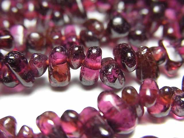 Drop, Garnet, Nugget Gemstone Beads