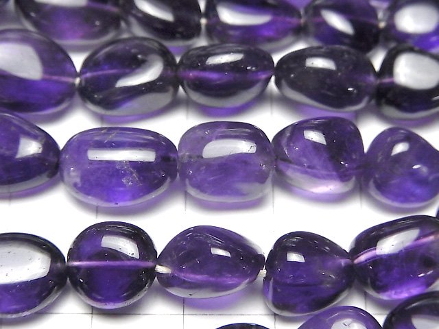[Video]High Quality Amethyst AA++ Nugget half or 1strand beads (aprx.15inch/38cm)