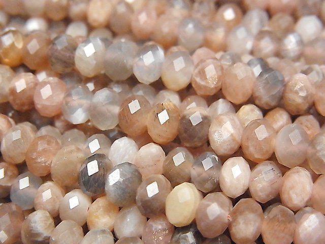 Moonstone, Roundel Gemstone Beads