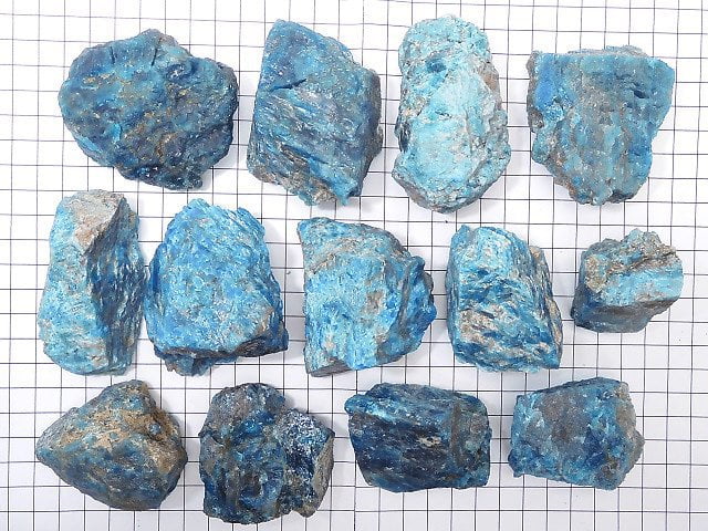 [Video][One of a kind] Apatite Rough Rock 13pcs set NO.1