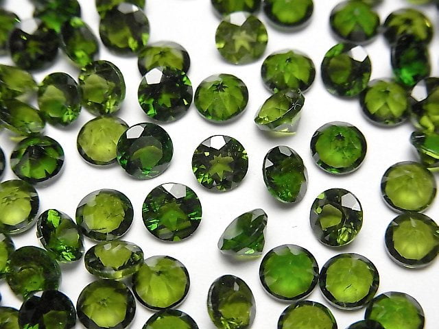 Diopside, Undrilled (No Hole) Gemstone Beads