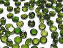 [Video]High Quality Chrome Diopside AAA Loose stone Round Faceted 5x5mm 2pcs