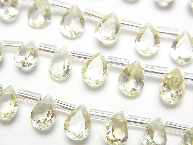 Lemon Quartz, Pear Shape Gemstone Beads