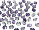 [Video]High Quality Multicolor Fluorite AAA Loose stone Oval Faceted 8x6mm 2pcs