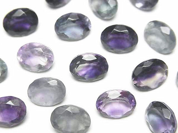 Fluorite, Oval Gemstone Beads