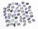 [Video]High Quality Multicolor Fluorite AAA Loose stone Oval Faceted 9x7mm 2pcs